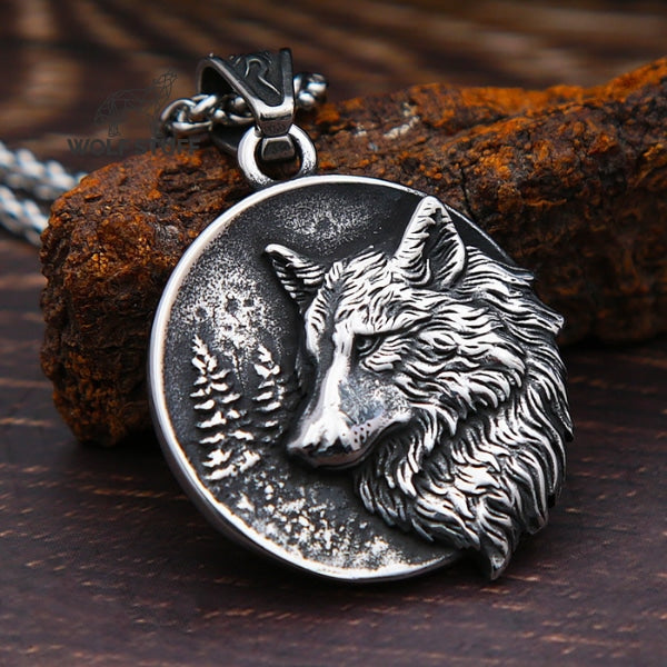 Double Wolf Necklace