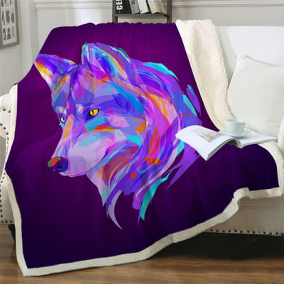 3D Wolf Blanket