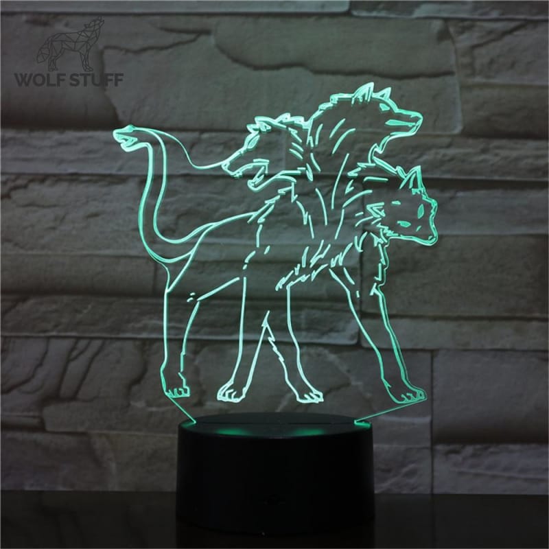 3D Wolf Lamp