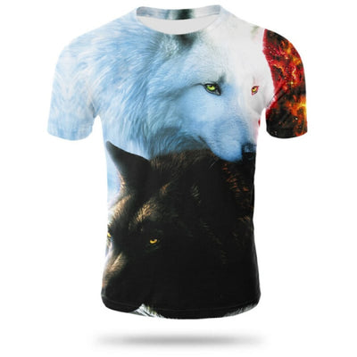 Black and White Wolf T-shirt