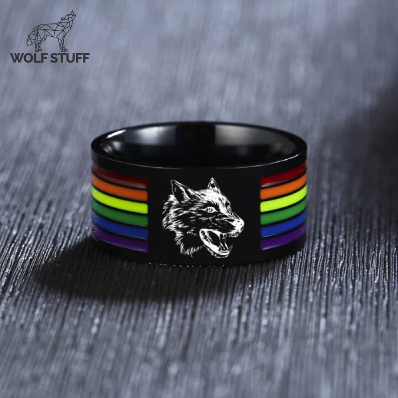 Black Rainbow Ring