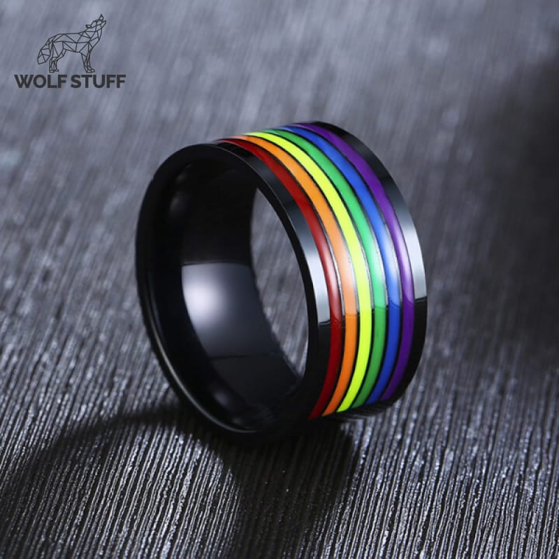 Black Rainbow Ring