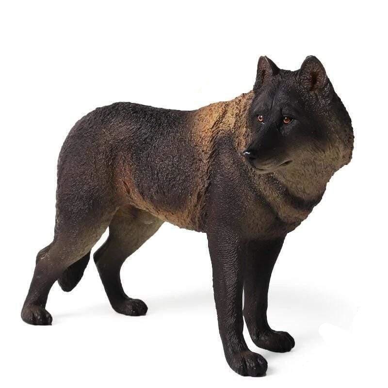 Plastic best sale wolf figurines