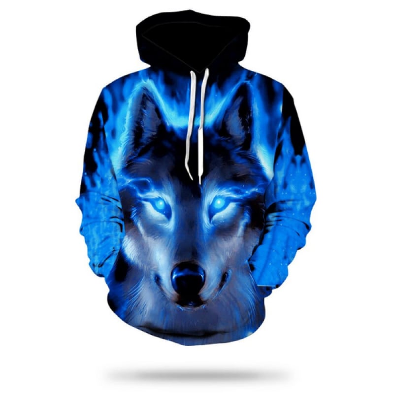 Blue Wolf Hoodie