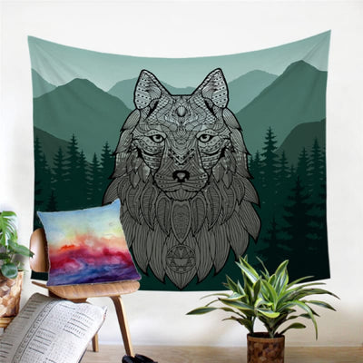Celtic Wolf Tapestry