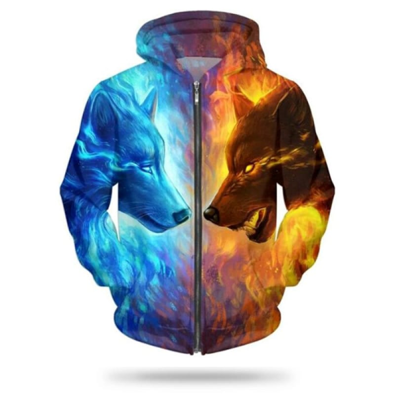 Fire and Ice Wolf Jacket