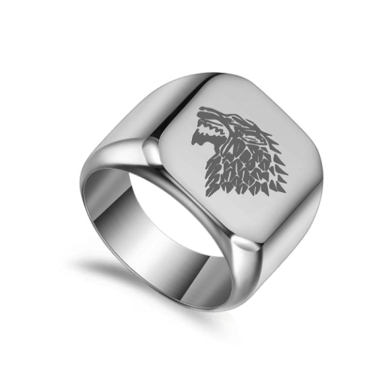 Game of Thrones Stark Wolf Ring