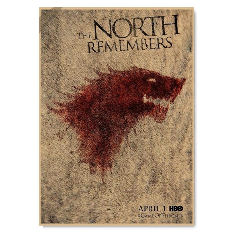 Game of Thrones wolf poster