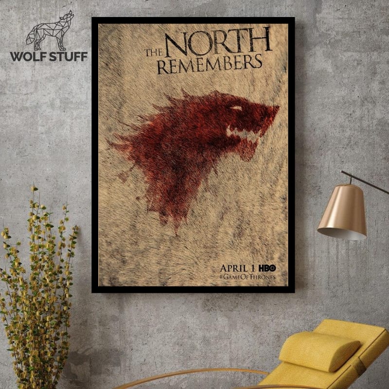 Game of Thrones wolf poster