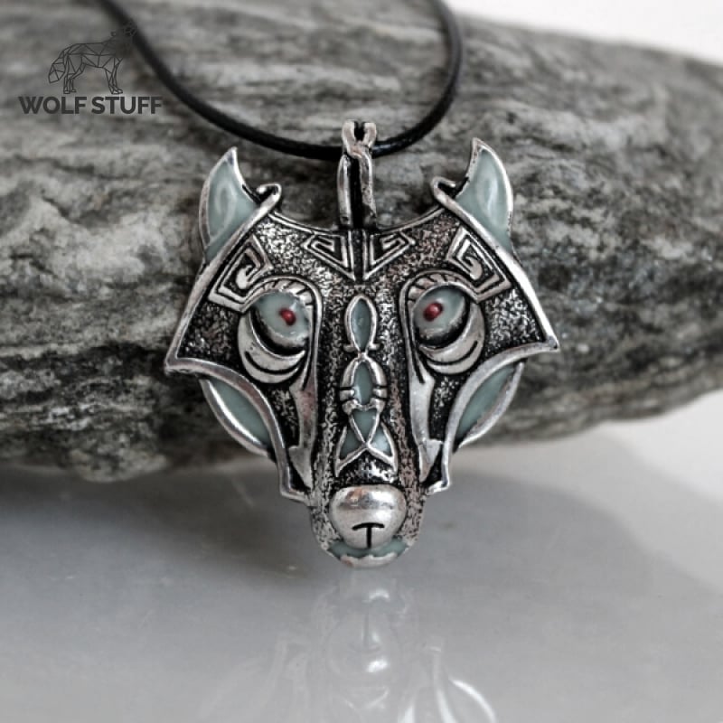 Glowing Wolf Necklace