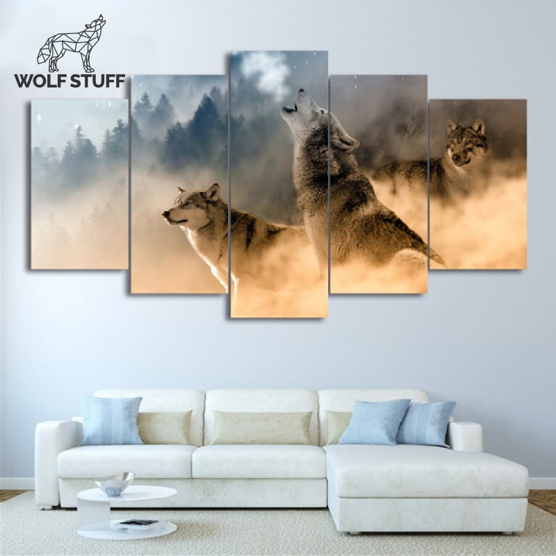 Howling Wolf Canvas