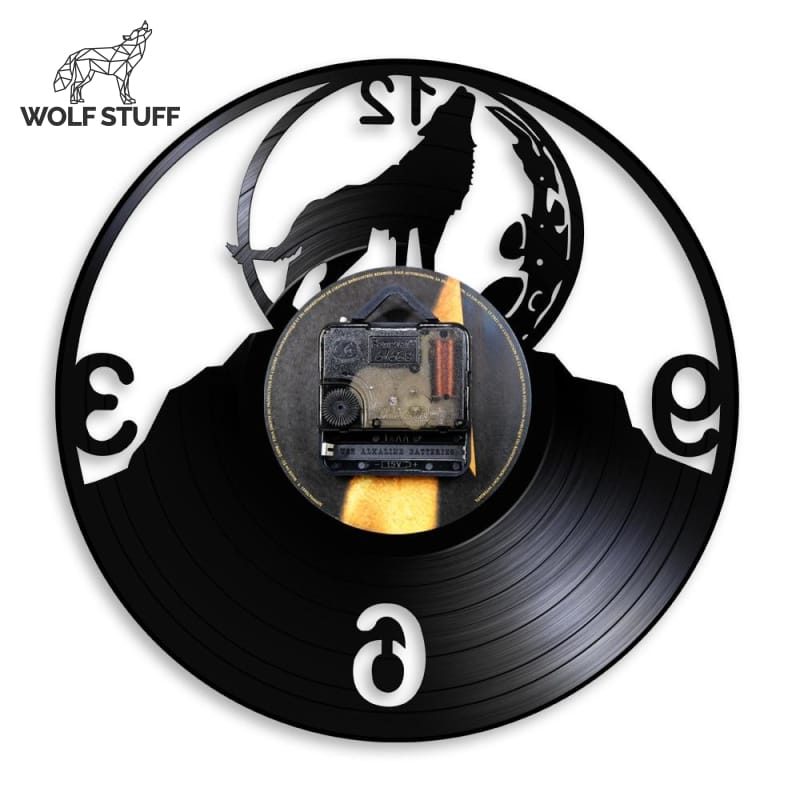 Howling Wolf Clock