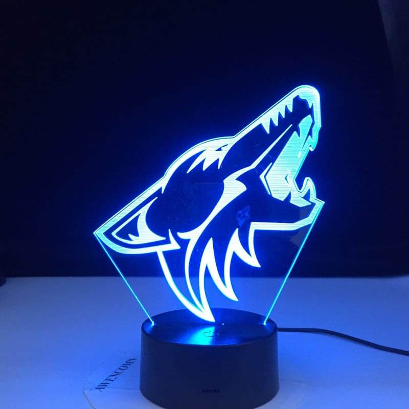 Howling wolf touch lamp
