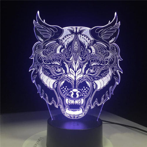 Lamp Black Wolf Grey Wolf Stuff