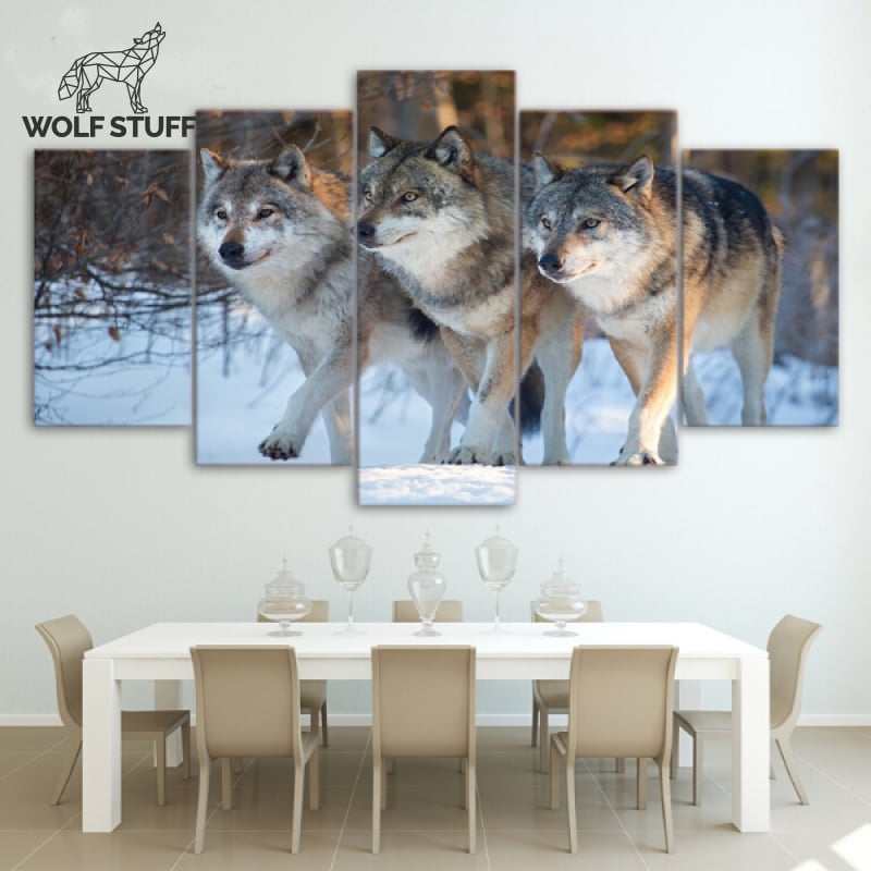 Large Wolf Canvas