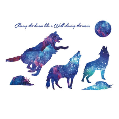 Large wolf decals