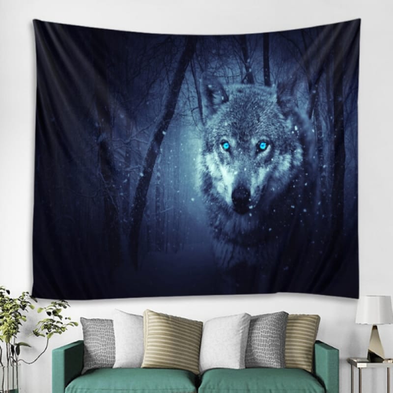 Large Wolf Tapestry