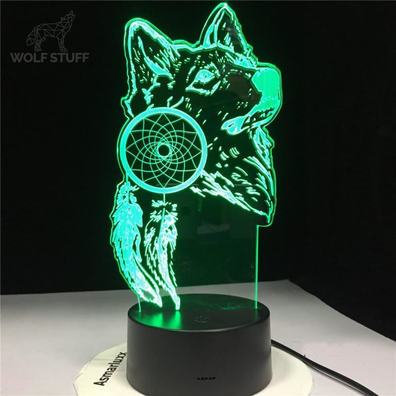 Led wolf dreamer lamp