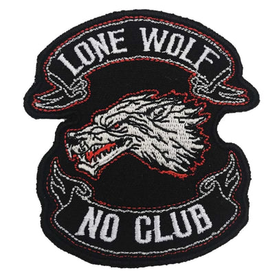 Lone wolf no club patch