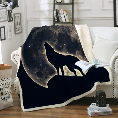Moon Fleece Blanket