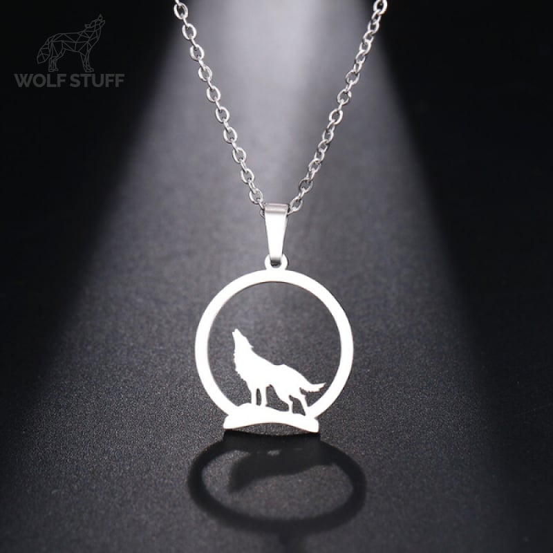 Moon Wolf Necklace