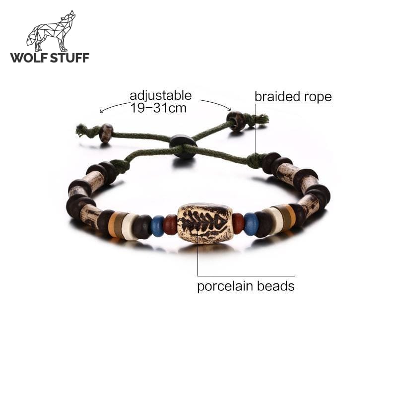 Native American Wolf Bracelet