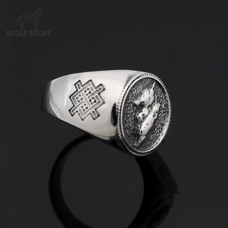 Norse Wolf Ring