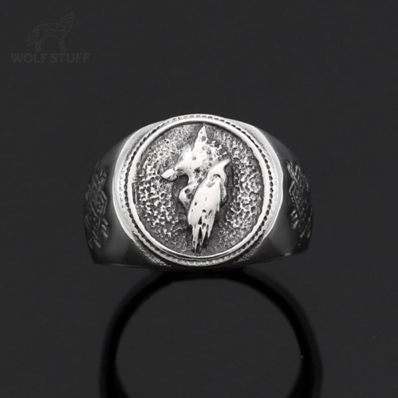 Norse Wolf Ring