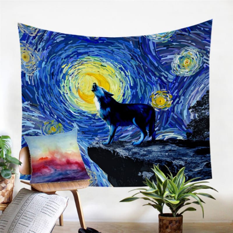 Painted Wall Tapestry