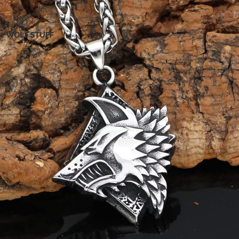 Pewter Wolf Necklace