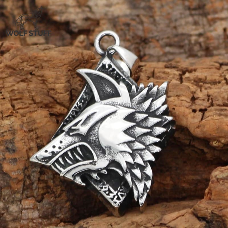 Pewter Wolf Necklace