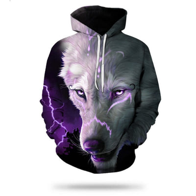 Purple Wolf Hoodie