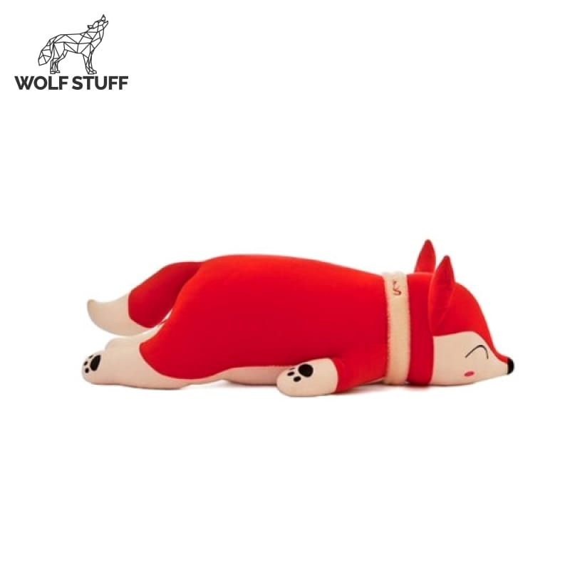 Red wolf plush