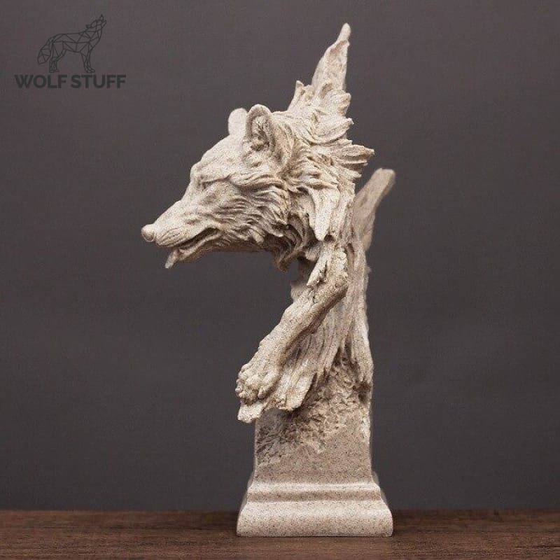 Resin Wolf Statue