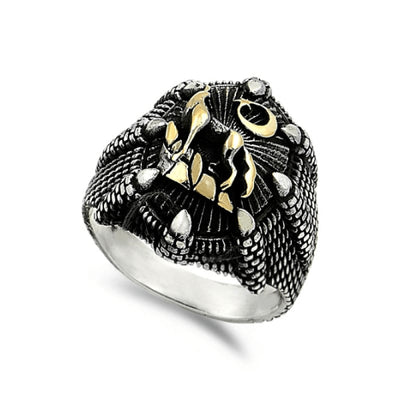 Silver and Gold Signet Ring