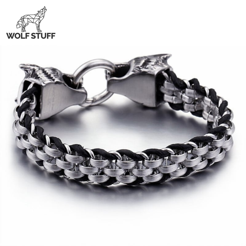 Silver Wolf Bracelet