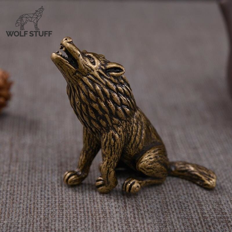Small wolf figurine