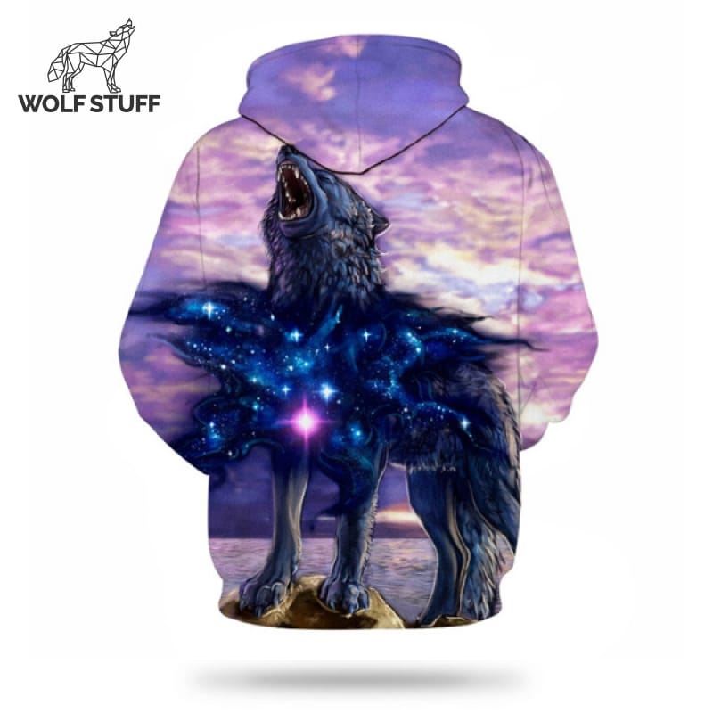 Space sale wolf hoodie