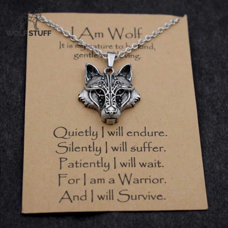 Spirit Animal Wolf Necklace