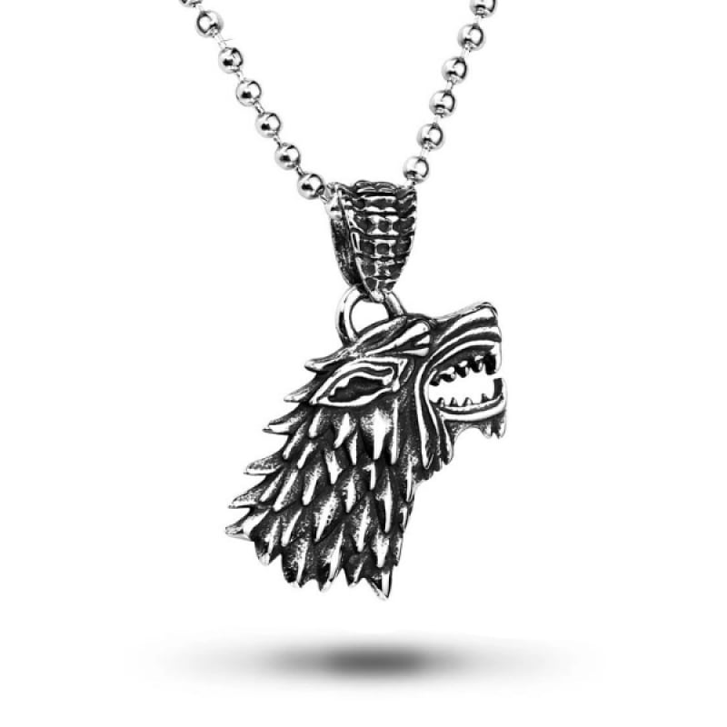 Stark Wolf Necklace