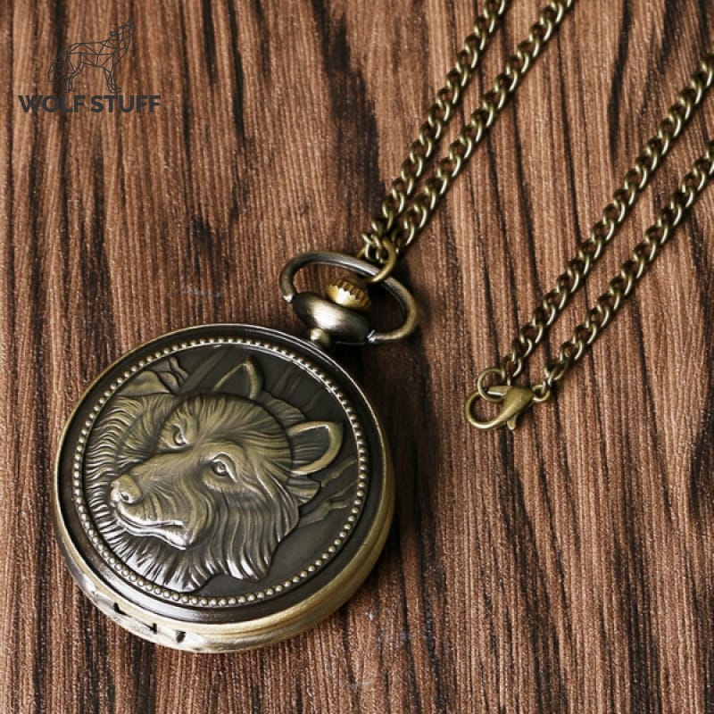 Steampunk Wolf Pocket Watch