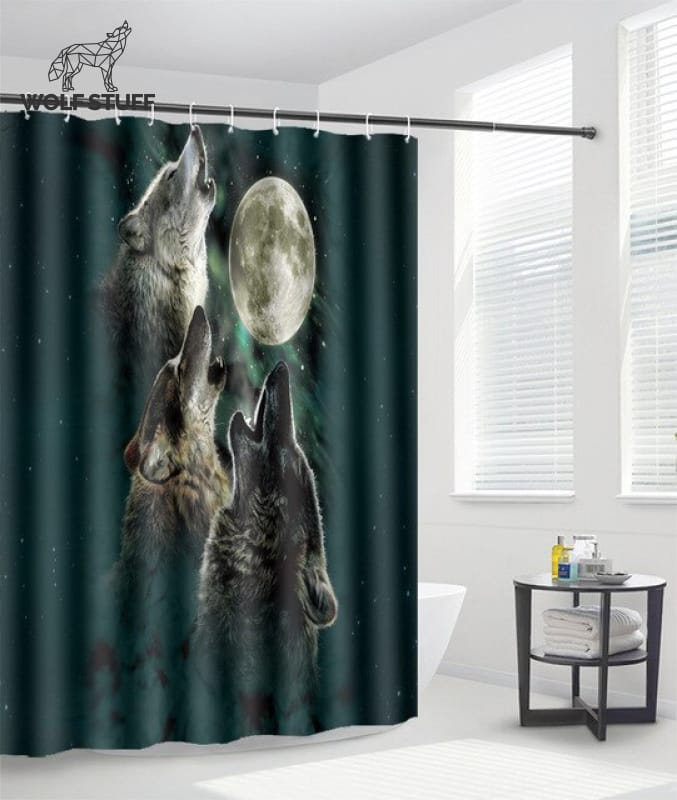 Three Wolf Moon Shower Curtain