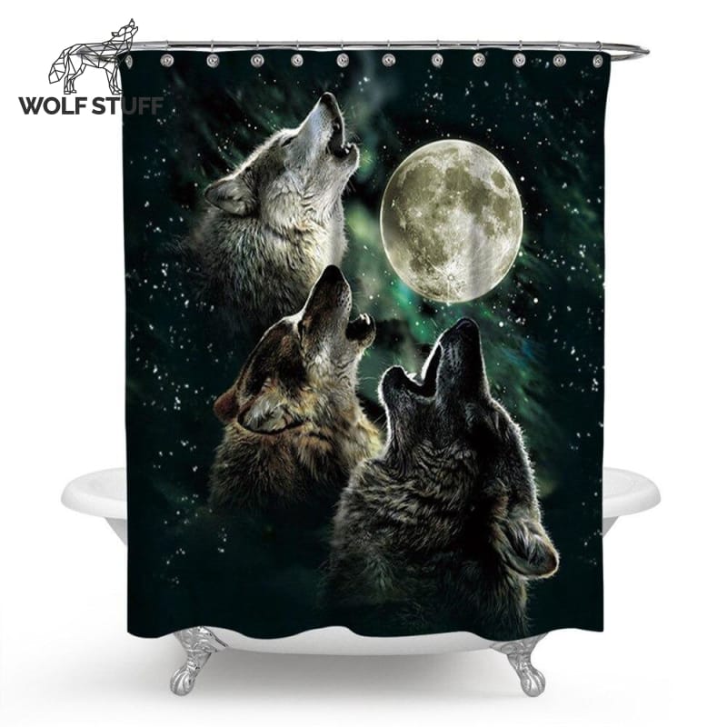 Three Wolf Moon Shower Curtain