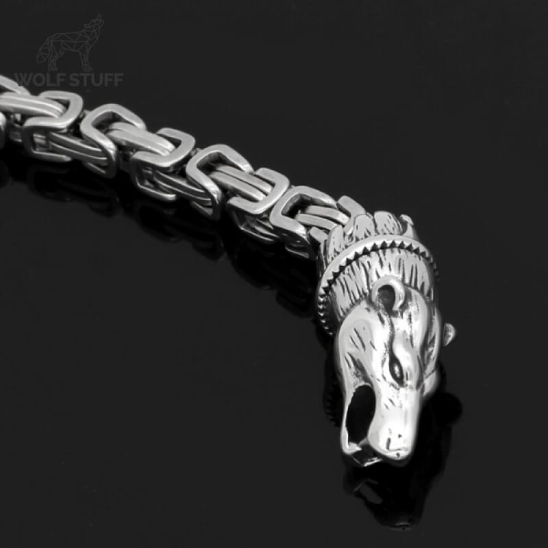 Viking Bracelet Wolf Head