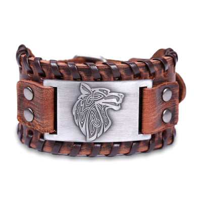 Viking leather wristbands