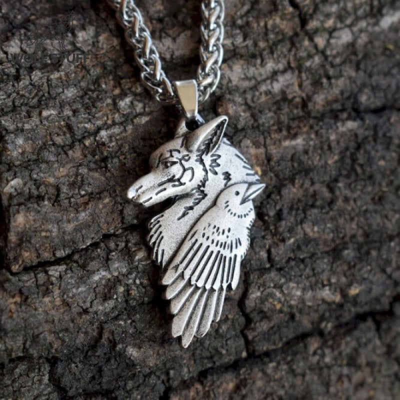 Viking Raven Necklace