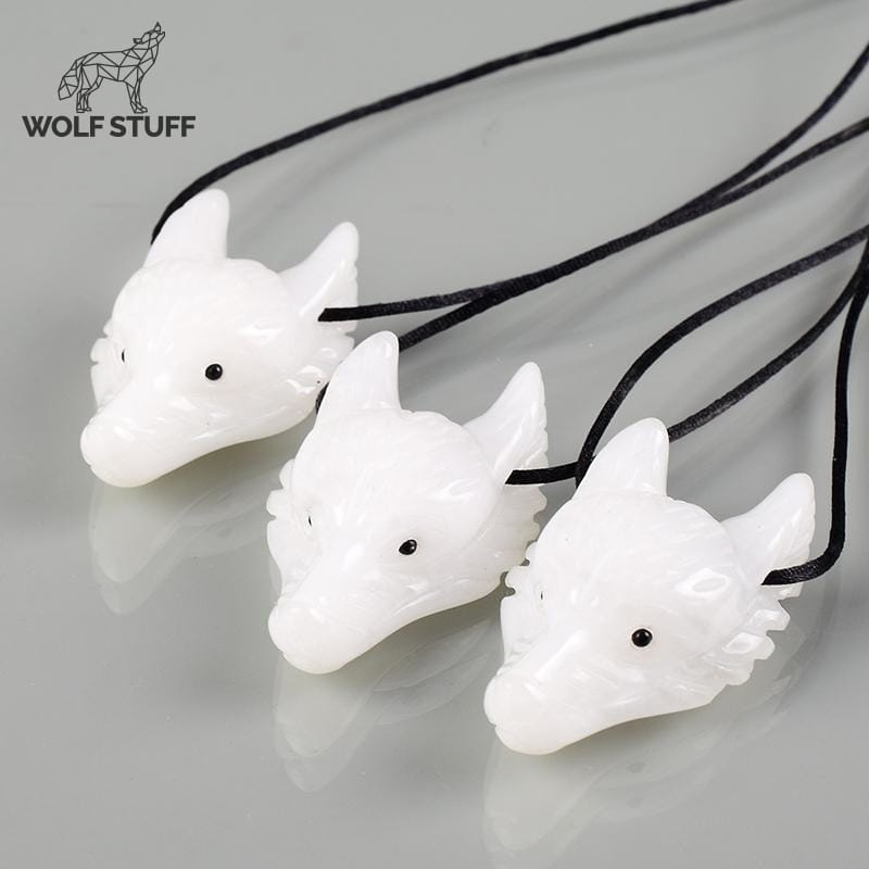 White Wolf Necklace