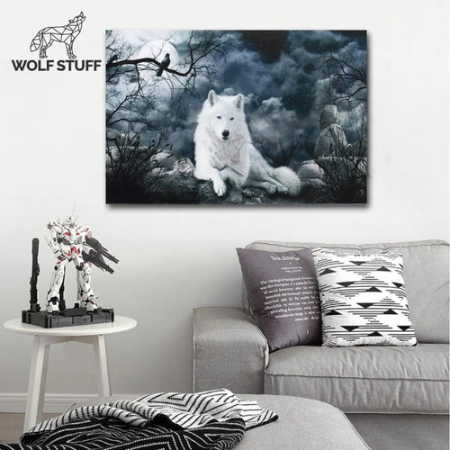 White wolf poster | Wolf Stuff