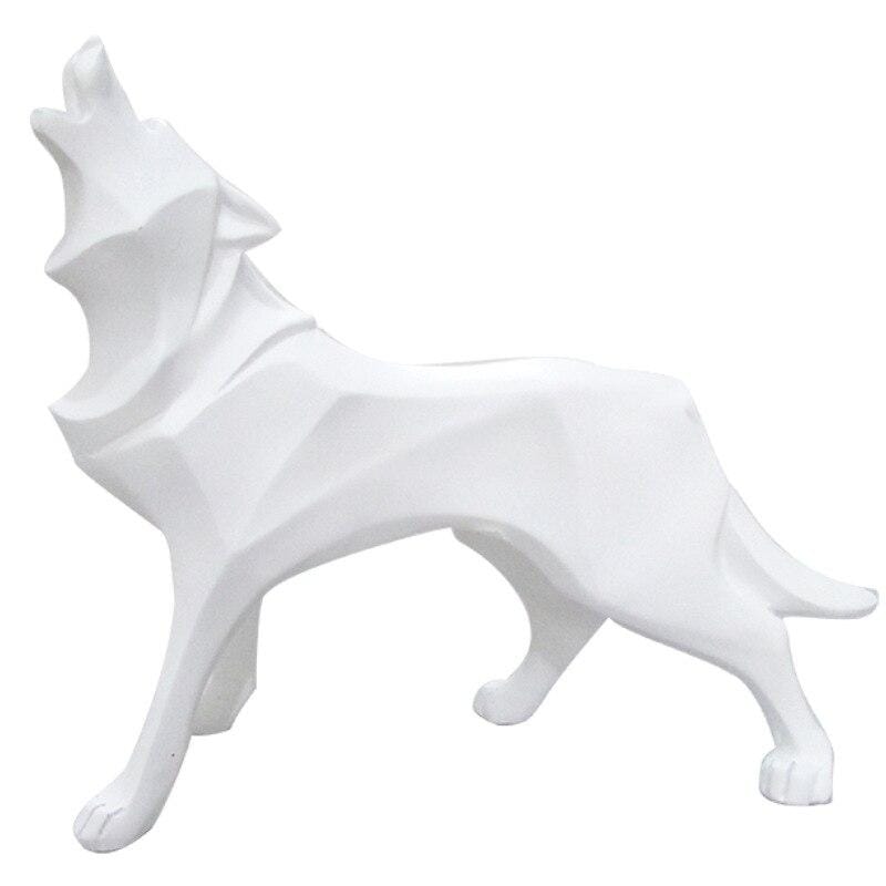 White Wolf Statue