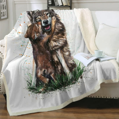 Wolf Baby Blanket